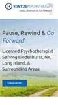 Mobile Screenshot of kontos-psychotherapy.com